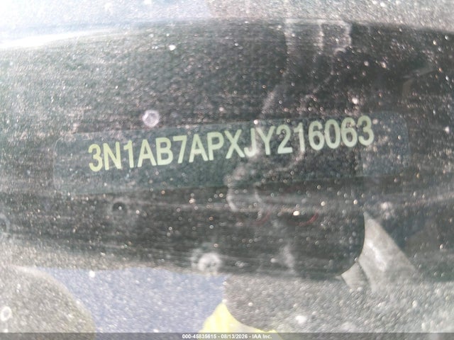 45835615 :رقم المزاد ، 3N1AB7APXJY216063 vin ، 2018 Nissan Sentra Sv مزاد بيع