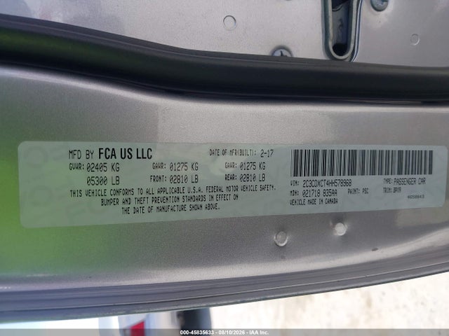 2C3CDXCT4HH578968 Dodge Charger R/t Rwd
