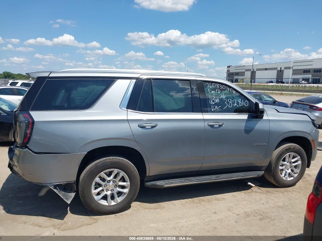 2025 Chevrolet Tahoe 2wd Lt მანქანა იყიდება აუქციონზე, vin: 1GNS5NRD9SR382810, აუქციონის ნომერი: 45835689