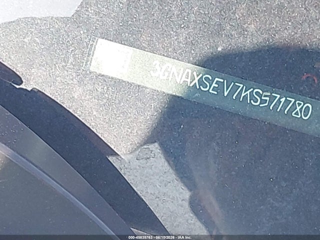2019 Chevrolet Equinox Ls მანქანა იყიდება აუქციონზე, vin: 3GNAXSEV7KS571780, აუქციონის ნომერი: 45835763