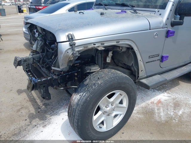 2017 Jeep Wrangler Sport მანქანა იყიდება აუქციონზე, vin: 1C4GJWAG5HL538486, აუქციონის ნომერი: 45835859