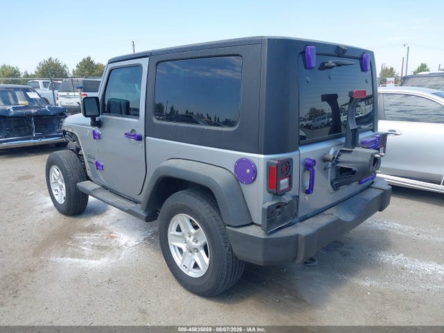 2017 Jeep Wrangler Sport მანქანა იყიდება აუქციონზე, vin: 1C4GJWAG5HL538486, აუქციონის ნომერი: 45835859