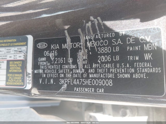 KIA FORTE LX 2017 3KPFL4A75HE009008 Image 9