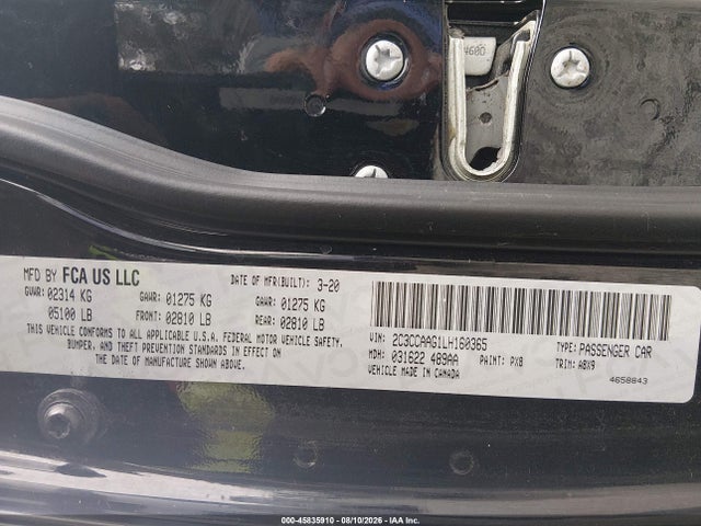 Chrysler 300 Touring 2020 2C3CCAAG1LH160365 Image 9
