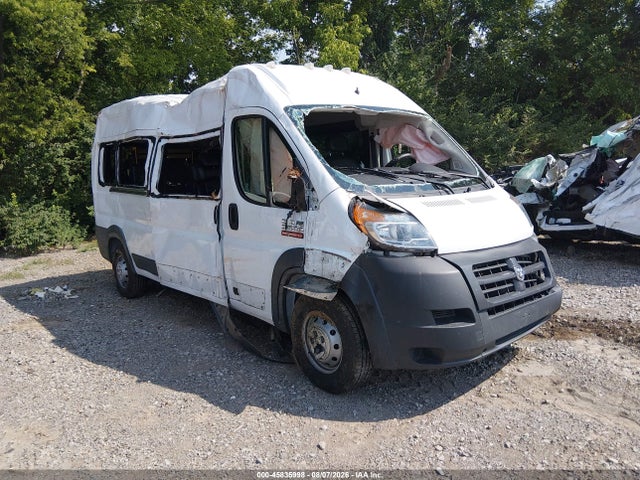Продажа на аукционе авто 2018 Ram Promaster 2500 Window Van High Roof 159 Wb, vin: 3C7WRVPG6JE129937, номер лота: 45835998