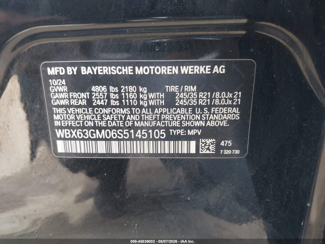 Aukcja sprzedaży 2025 Bmw X2 Xdrive28i, vin: WBX63GM06S5145105, numer aukcji: 45836002