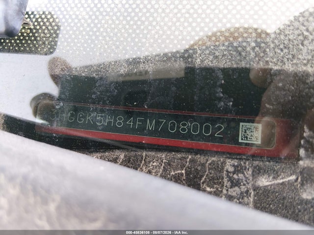 45836108 :رقم المزاد ، 3HGGK5H84FM708002 vin ، 2015 Honda Fit Ex/ex-l مزاد بيع