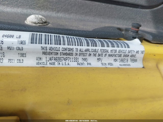 Продаж на аукціоні авто 2004 Jeep Wrangler Rubicon, vin: 1J4FA69S74P711331, номер лоту: 45836144