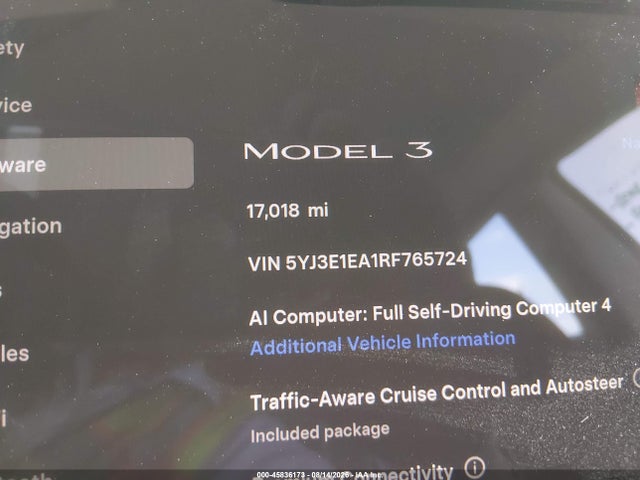 Tesla MODEL 3 2024 5YJ3E1EA1RF765724 Image 15