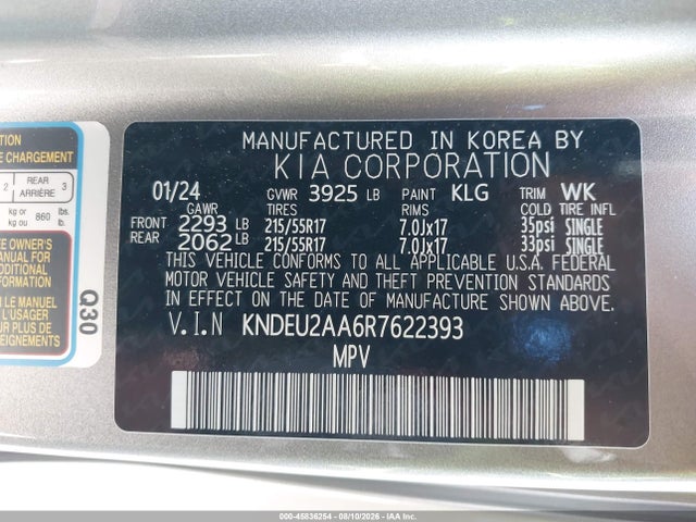 KIA SELTOS S 2024 KNDEU2AA6R7622393 Image 9