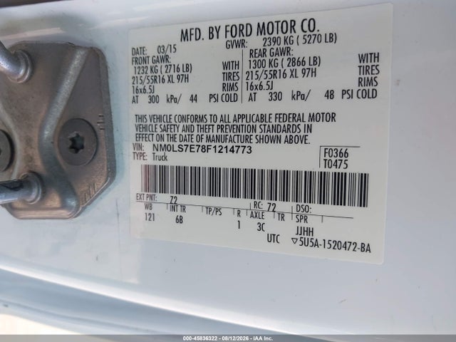 Ford Transit Connect Xl 2015 NM0LS7E78F1214773 Image 9