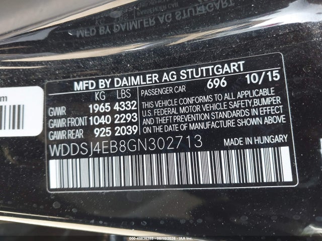 Mercedes-Benz CLA 250 2016 WDDSJ4EB8GN302713 Image 9