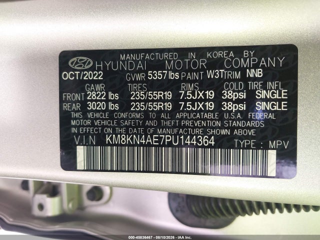KM8KN4AE7PU144364 Hyundai Ioniq 5 Sel