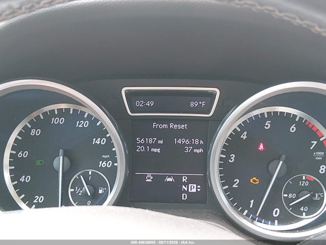 45836989 :رقم المزاد ، 4JGDA5HB1CA034816 vin ، 2012 Mercedes-benz Ml 350 4matic مزاد بيع
