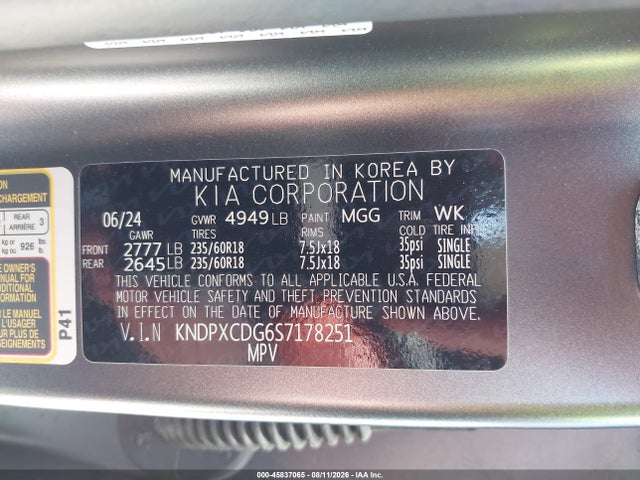 KNDPXCDG6S7178251 KIA Sportage Hybrid Sx-prestige