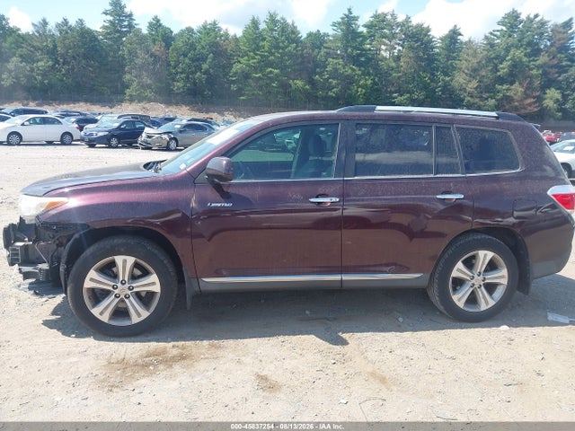 2012 Toyota Highlander Limited V6 მანქანა იყიდება აუქციონზე, vin: 5TDYK3EH7CS074787, აუქციონის ნომერი: 45837254