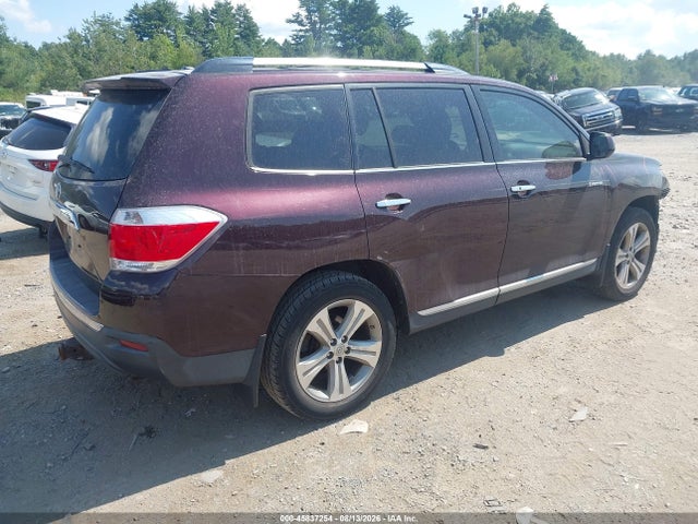 2012 Toyota Highlander Limited V6 მანქანა იყიდება აუქციონზე, vin: 5TDYK3EH7CS074787, აუქციონის ნომერი: 45837254