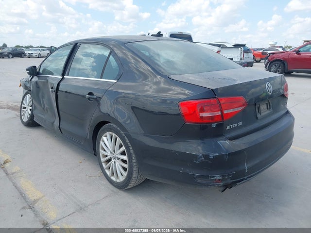 2015 Volkswagen Jetta 1.8t Se მანქანა იყიდება აუქციონზე, vin: 3VWD17AJ8FM318224, აუქციონის ნომერი: 45837359