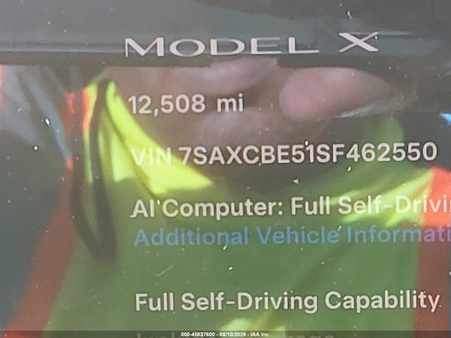 7SAXCBE51SF462550 Tesla Model X Long Range