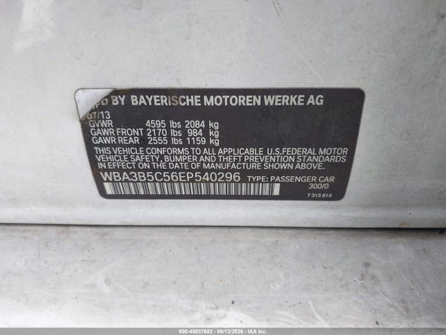 Aukcja sprzedaży 2014 Bmw 328i Xdrive, vin: WBA3B5C56EP540296, numer aukcji: 45837682