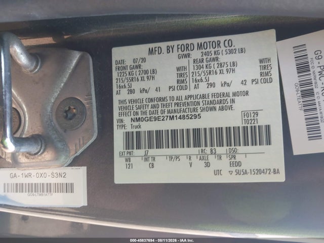 Ford Transit Connect Xl Passenger 2021 NM0GE9E27M1485295 Image 9