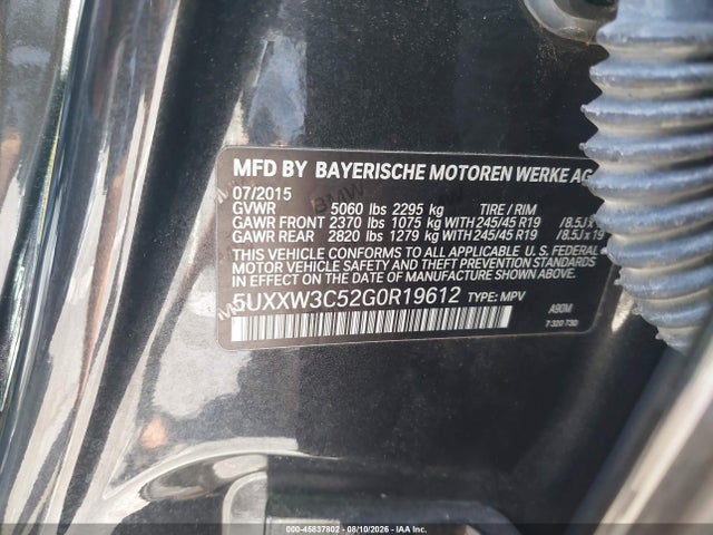 Продажа на аукционе авто 2016 Bmw X4 Xdrive28i, vin: 5UXXW3C52G0R19612, номер лота: 45837802
