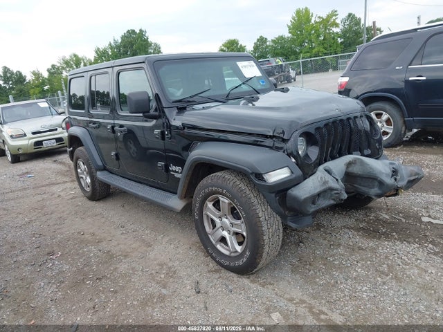 45837820 :رقم المزاد ، 1C4HJXDG2JW304297 vin ، 2018 Jeep Wrangler Unlimited Sport S 4x4 مزاد بيع