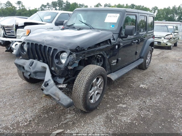 45837820 :رقم المزاد ، 1C4HJXDG2JW304297 vin ، 2018 Jeep Wrangler Unlimited Sport S 4x4 مزاد بيع
