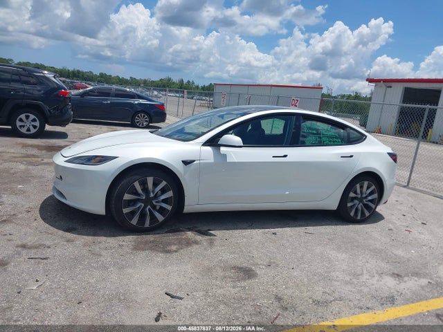 2025 Tesla Model 3 Long Range Rear-wheel Drive/standard Rear-wheel Drive მანქანა იყიდება აუქციონზე, vin: 5YJ3E1EA5SF076730, აუქციონის ნომერი: 45837837
