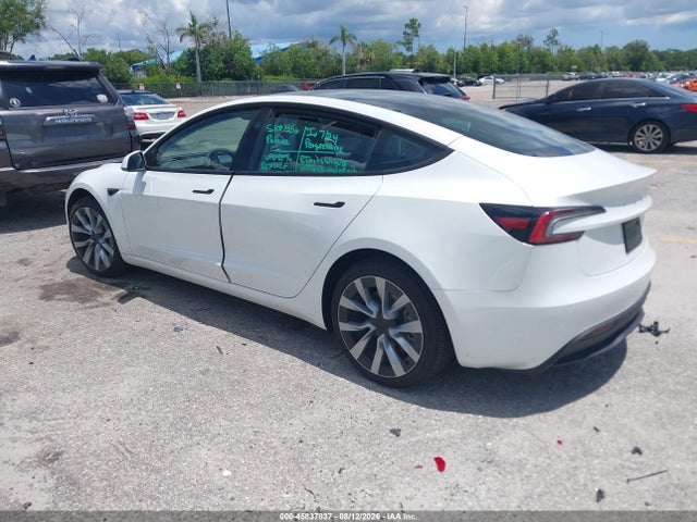 2025 Tesla Model 3 Long Range Rear-wheel Drive/standard Rear-wheel Drive მანქანა იყიდება აუქციონზე, vin: 5YJ3E1EA5SF076730, აუქციონის ნომერი: 45837837