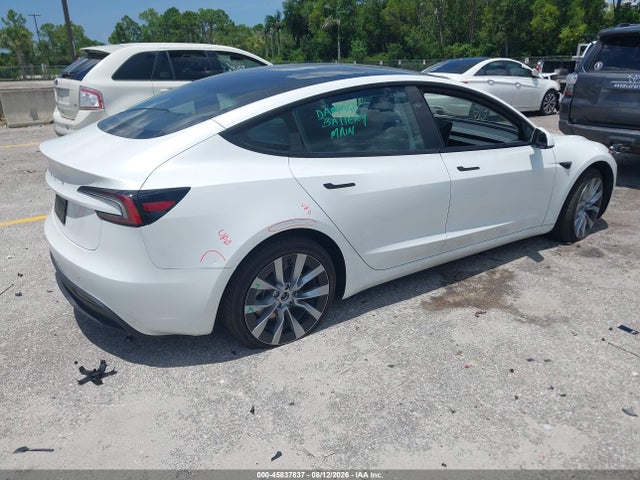 2025 Tesla Model 3 Long Range Rear-wheel Drive/standard Rear-wheel Drive მანქანა იყიდება აუქციონზე, vin: 5YJ3E1EA5SF076730, აუქციონის ნომერი: 45837837