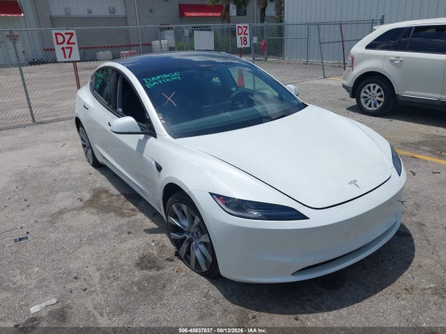 2025 Tesla Model 3 Long Range Rear-wheel Drive/standard Rear-wheel Drive მანქანა იყიდება აუქციონზე, vin: 5YJ3E1EA5SF076730, აუქციონის ნომერი: 45837837