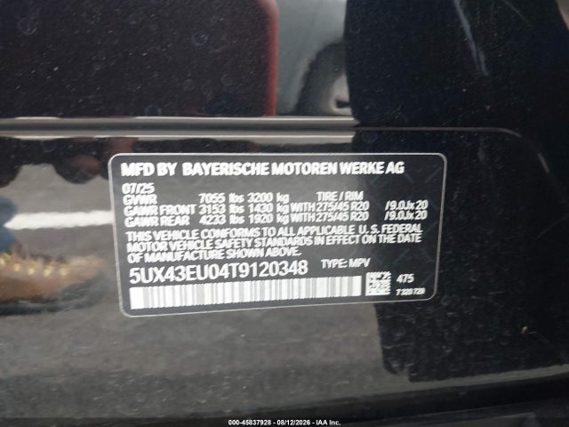 BMW X5 Phev Xdrive50e 2026 5UX43EU04T9120348 Image 9