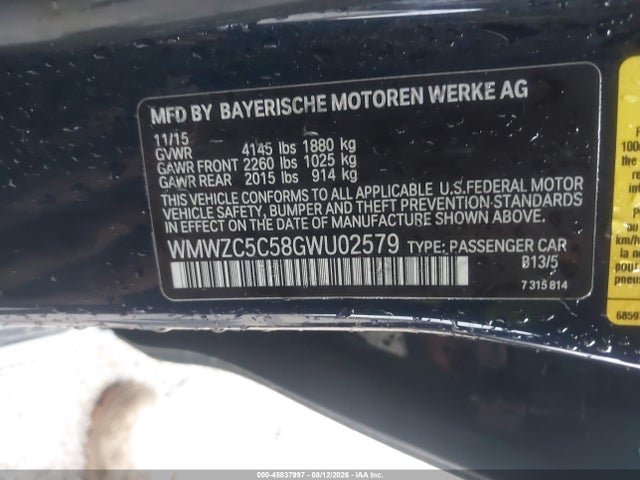Продаж на аукціоні авто 2016 Mini Countryman Cooper S, vin: WMWZC5C58GWU02579, номер лоту: 45837997