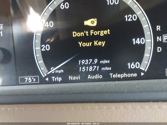 45838198 :رقم المزاد ، WDDEJ8GB8AA024976 vin ، 2010 Mercedes-benz Cl 550 4matic مزاد بيع