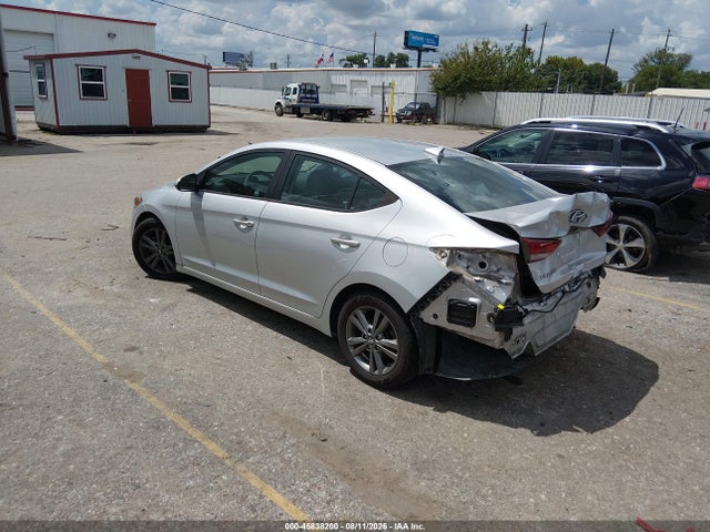 45838200 :رقم المزاد ، 5NPD84LF3JH230525 vin ، 2018 Hyundai Elantra Sel مزاد بيع