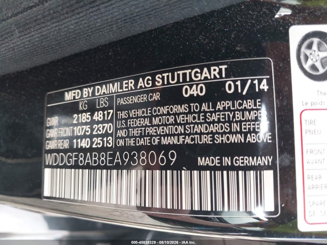 2014 Mercedes-benz C 300 Sport 4matic მანქანა იყიდება აუქციონზე, vin: WDDGF8AB8EA938069, აუქციონის ნომერი: 45838329
