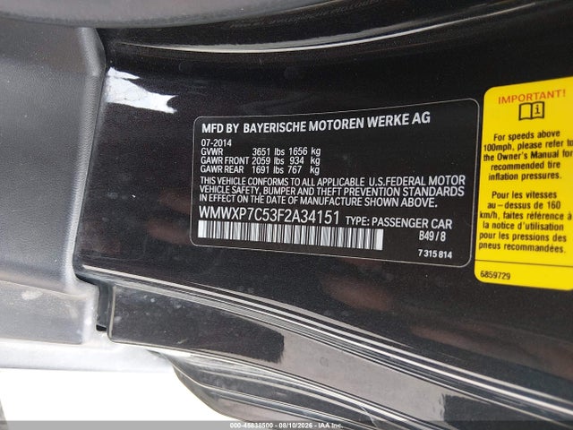 Mini Hardtop Cooper S 2015 WMWXP7C53F2A34151 Image 9