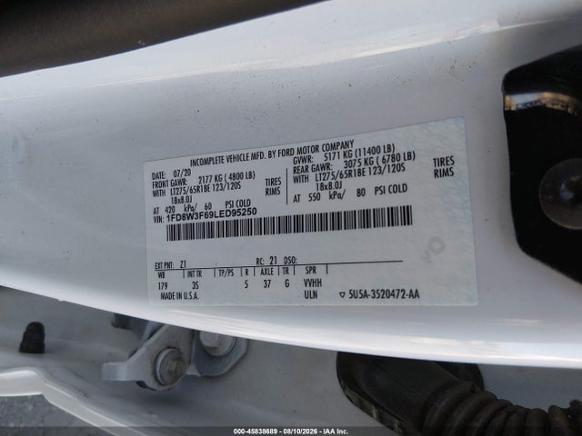 1FD8W3F69LED95250 Ford F-350 Chassis Xlt