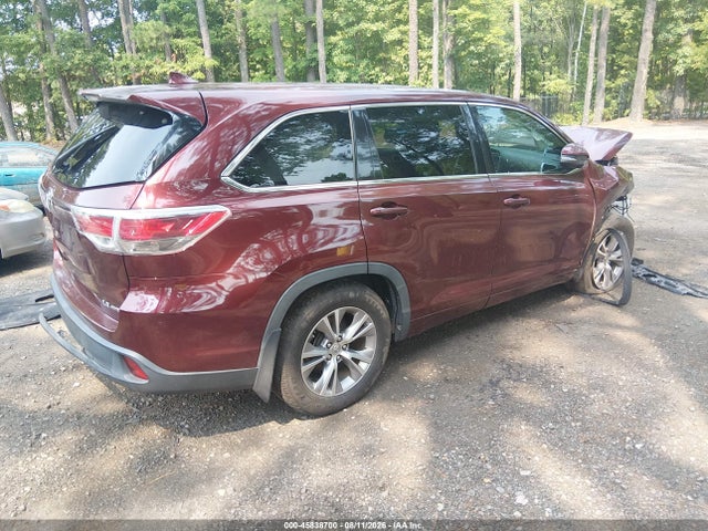 2015 Toyota Highlander Le Plus V6 მანქანა იყიდება აუქციონზე, vin: 5TDBKRFH7FS083923, აუქციონის ნომერი: 45838700