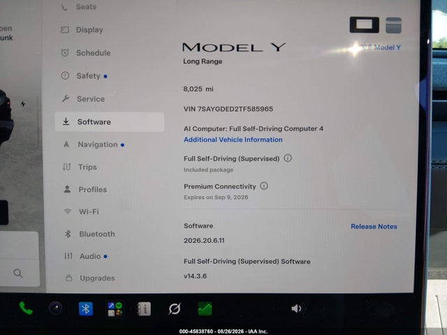 Tesla Model Y 2026 7SAYGDED2TF585965 Image 15