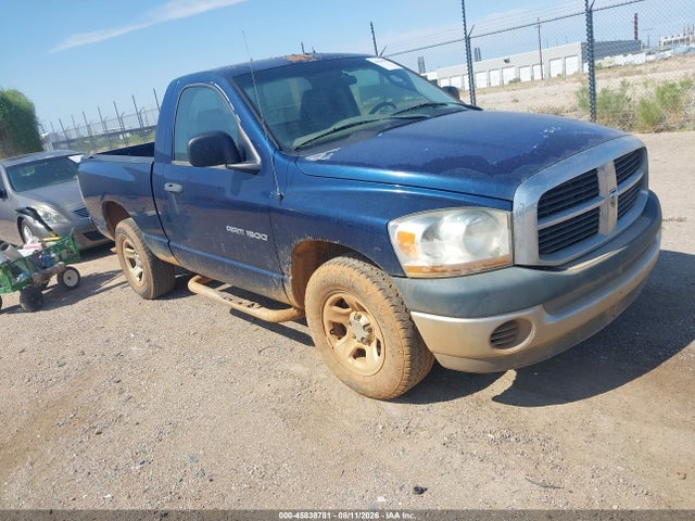 45838781 :رقم المزاد ، 1D7HA16K76J201577 vin ، 2006 Dodge Ram 1500 St مزاد بيع
