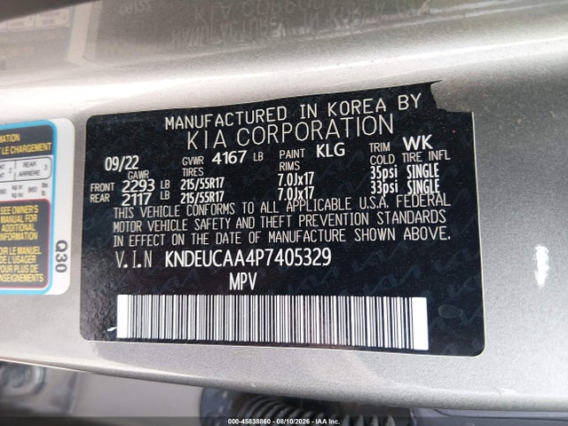 KIA SELTOS S 2023 KNDEUCAA4P7405329 Image 9