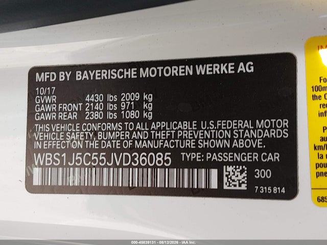 BMW M2 2018 WBS1J5C55JVD36085 Image 9