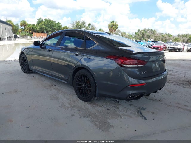 2018 Genesis G80 3.3t Sport მანქანა იყიდება აუქციონზე, vin: KMHGN4JB4JU225356, აუქციონის ნომერი: 45839224
