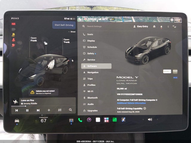 2021 Tesla Model Y Long Range Dual Motor All-wheel Drive მანქანა იყიდება აუქციონზე, vin: 5YJYGDEE2MF130606, აუქციონის ნომერი: 45839364