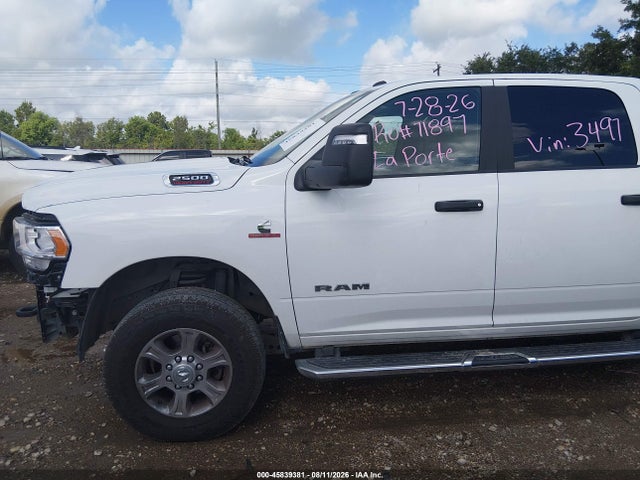 45839381 :رقم المزاد ، 3C6UR5JL9RG343497 vin ، 2024 Ram 2500 Big Horn  4x4 8' Box مزاد بيع