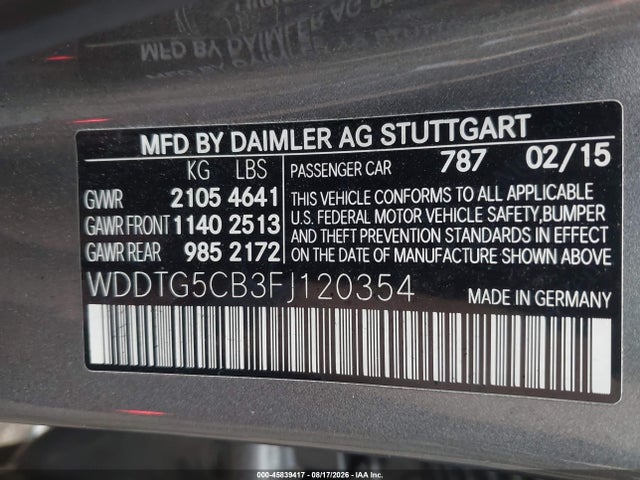 2015 Mercedes-benz Gla 45 Amg 4matic მანქანა იყიდება აუქციონზე, vin: WDDTG5CB3FJ120354, აუქციონის ნომერი: 45839417
