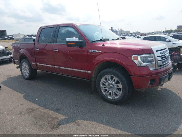 2013 Ford F-150 Platinum მანქანა იყიდება აუქციონზე, vin: 1FTFW1EF0DFD38755, აუქციონის ნომერი: 45839494