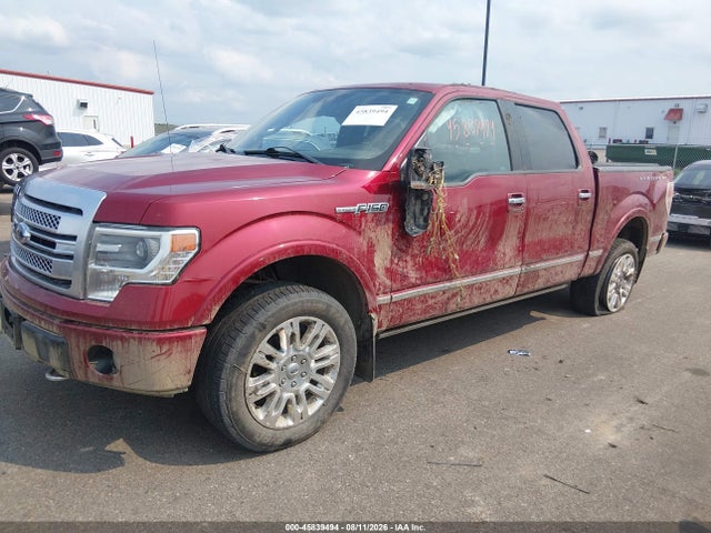 2013 Ford F-150 Platinum მანქანა იყიდება აუქციონზე, vin: 1FTFW1EF0DFD38755, აუქციონის ნომერი: 45839494